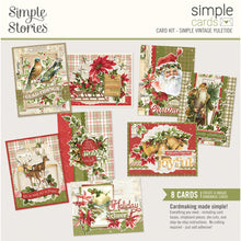 Load image into Gallery viewer, Simple Stories Card Kits- Noteworthy, Snow Pine Lodge, Linen Market, Meadow Flowers, Summer Snapshots, Wish You Were Here, Here &amp; There, Pack Your Bags, Winter Wonder, Cider &amp; Donuts, Yuletide, Santa&#39;s Village, Holly Jolly
