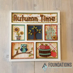 FOUNDATIONS DECOR Magnetic Shadow Box Kit Inserts, Paper Kits- Winter, Christmas, Give Thanks, Autumn Time, America, Spring,  Good Luck, Soccer, Baseball, Summer Fun, Valentines, Dogs, Cats, Great Outdoors, Blanks, Happy Days, Football