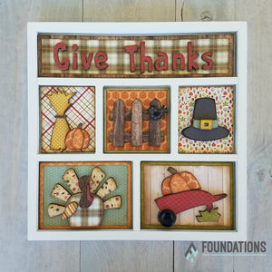 FOUNDATIONS DECOR Magnetic Shadow Box Kit Inserts, Sweet Baby, Good Lu ...