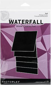 PhotoPlay Paper Maker's Series Collection Creation Bases Manual - White or Black Waterfall - 4 x 6 or 4 x 4