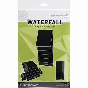PhotoPlay Paper Maker's Series Collection Creation Bases MECHANICAL- White or Black Waterfall - 4 x 6 or 4 x 4