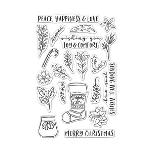 Hero Arts STOCKING BOUQUET Stamp, Die and Combo