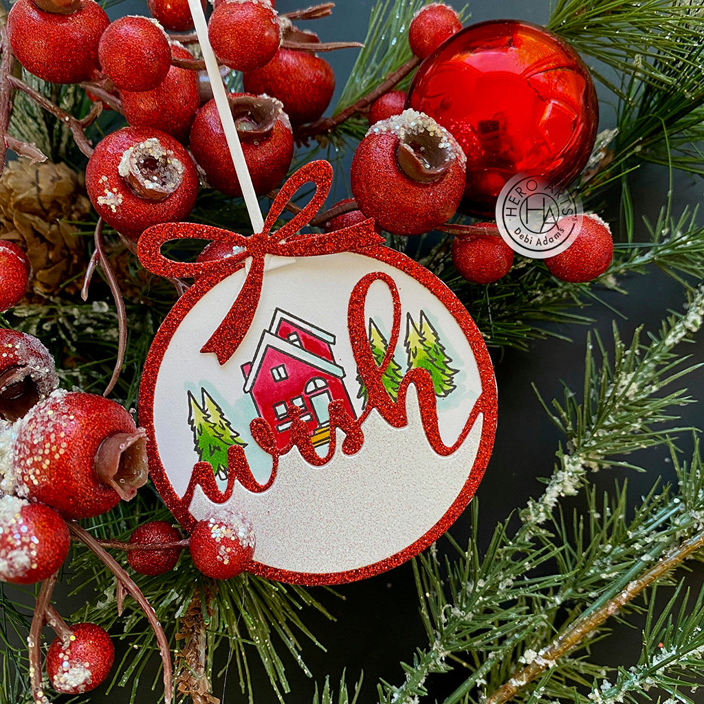 Hero Arts Ornament Dies - Wish, Cheer, Joy