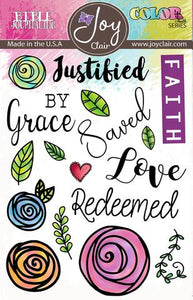 Joy Clair Saved By Grace Large Stamp Set