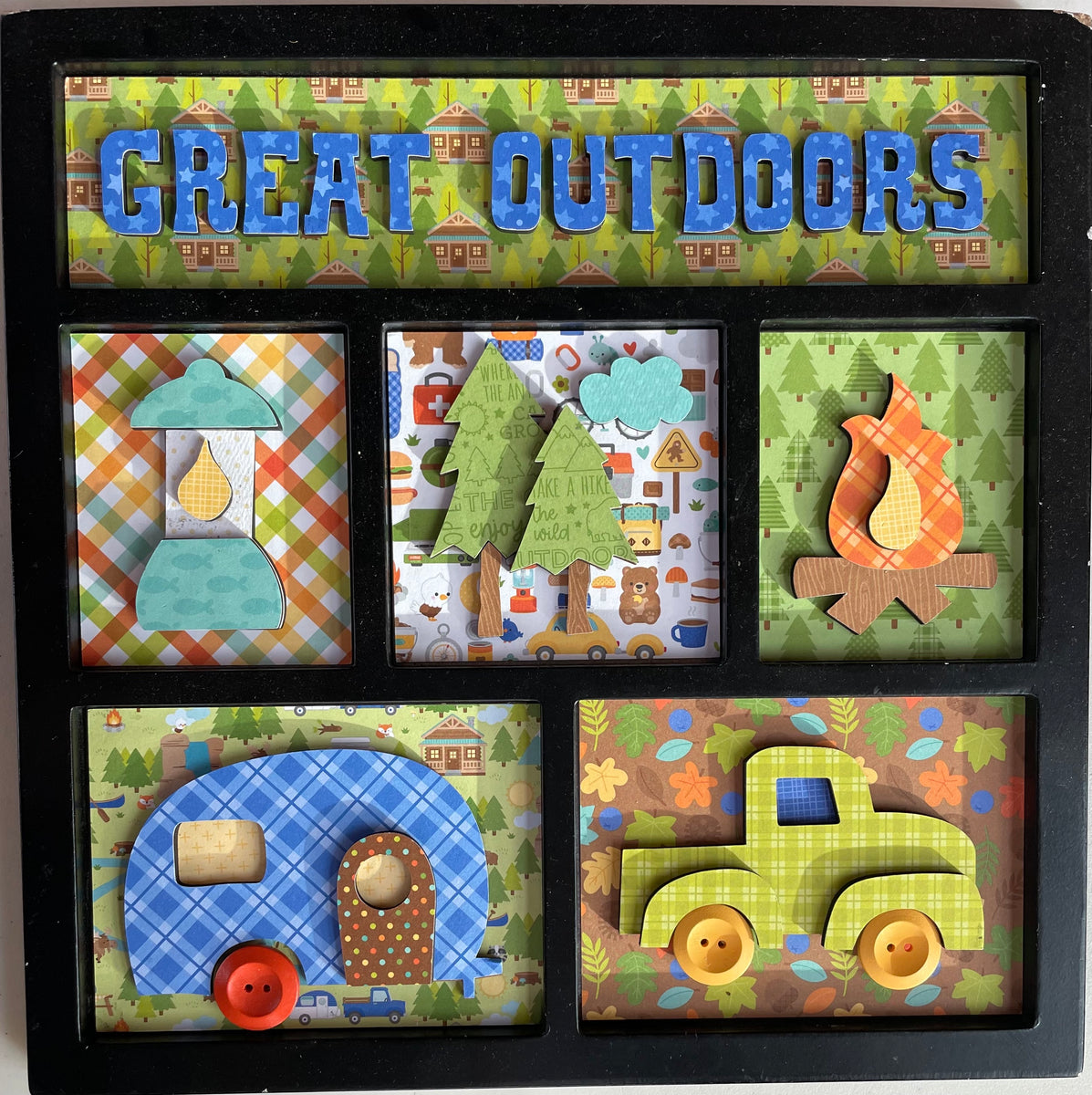 FOUNDATIONS DECOR Magnetic Shadow Box Kit Inserts, Sweet Baby, Good Lu ...
