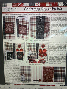 Folio 3 Christmas Cheer Kit with paper and instructions
