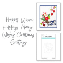 Load image into Gallery viewer, Spellbinders Holiday Tis the Season, Be Merry Dancing Gnome, Shopping Spree, Bottle Brush Trees, Special Delivery Car, Christmas Blooms, Embossing Folder
