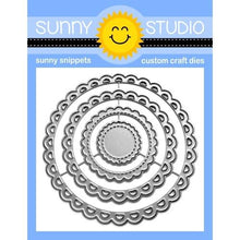 Load image into Gallery viewer, Sunny Studio Stitched Circle Small, Large, Scalloped Circles Mat Dies
