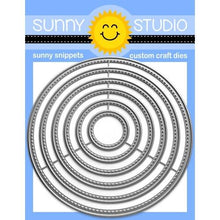 Load image into Gallery viewer, Sunny Studio Stitched Circle Small, Large, Scalloped Circles Mat Dies
