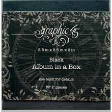 Load image into Gallery viewer, Graphic 45 Album in A Box- Black, Ivory; Interactive Folio Album Ivory or Black
