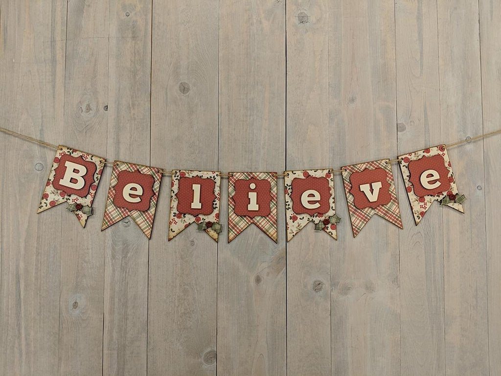 FOUNDATIONS DECOR-  Banners, Vintage Car, Gingerbread House, Believe, Santa, 25, Pilgrim Hat