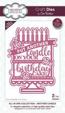Creative Expressions Put Another Candle on Your Birthday Cake Die Set