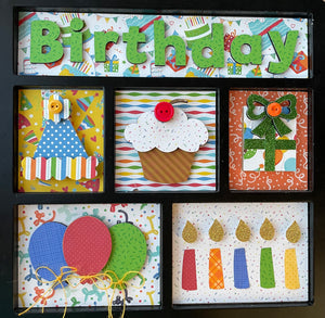 FOUNDATIONS DECOR Magnetic Shadow Box Kit Inserts, Paper Kits- Winter, Christmas, Give Thanks, Autumn Time,America, Spring,  Good Luck, Soccer, Baseball, Summer Fun, Valentines, Happy Easter, Dogs, Cats, Great Outdoors, Blanks, Happy Days, Football