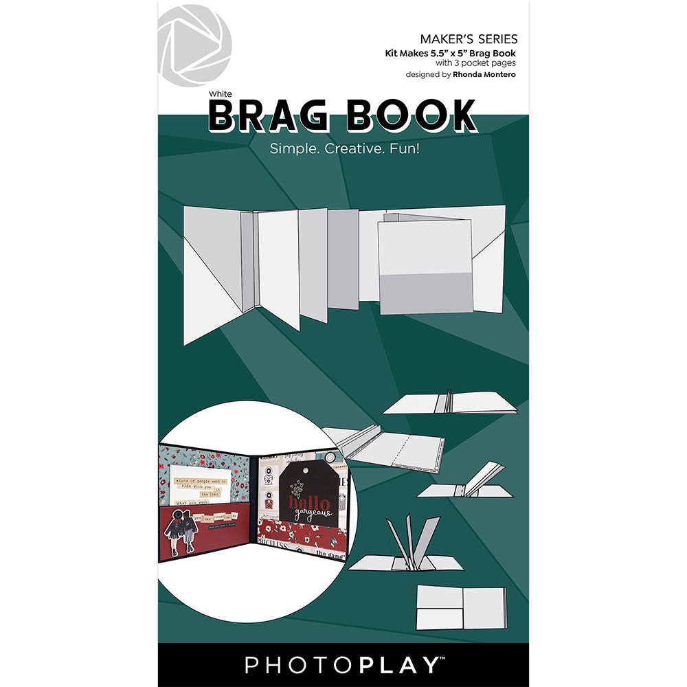 Photoplay Brag Book, Accessories-  White & Black