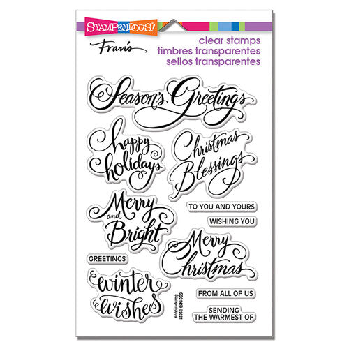 Stampendous Brushed Greetings Stamp