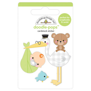 Doodlebug Doodle-Pops Special Delivery Baby Stork
