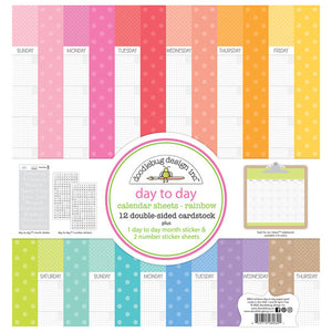 Doodlebug Rainbow Day Calendar Kit