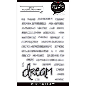 Photoplay Say It With Stamps DREAM Stamp and Die