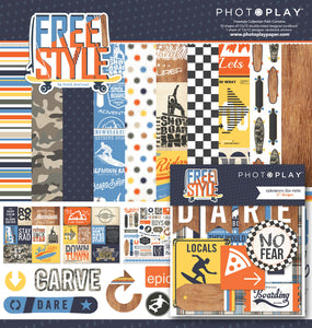 Photoplay FREESTYLE Bundle- 12 x 12 Collection Kit Includes Ephemera