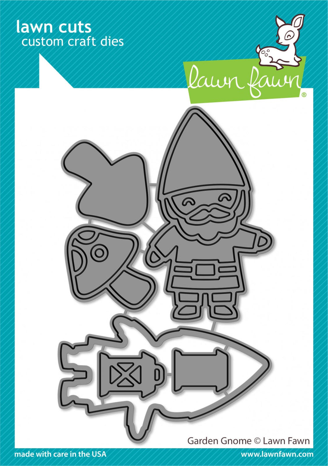 Lawn Fawn Exclusive Garden Gnome Dies, Oh Gnome Stamp Set