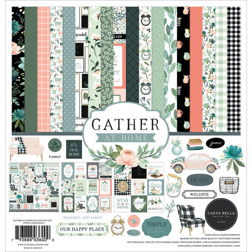 Echo Park Carta Bella GATHER at HOME Collection Kit