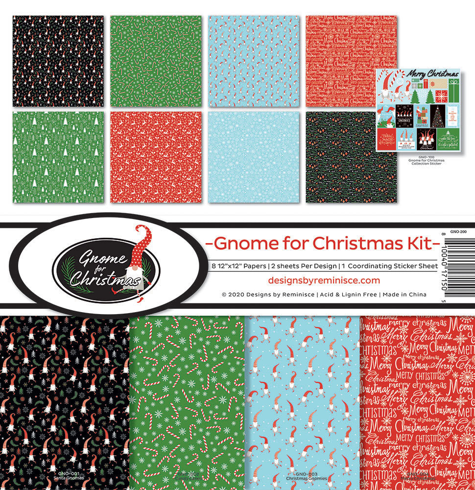Reminisce Gnome for Christmas 12 x 12 Collection Pack