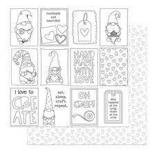 Load image into Gallery viewer, Photoplay Crafting With My Gnomies Gnome Collection Kit, Ephemera, 6x6, Stamp, Die, Paper
