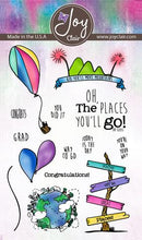 Load image into Gallery viewer, Joy Clair Going Places Stamp Set- Oh, The Places You&#39;ll Go! Graduation
