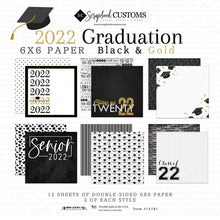 Load image into Gallery viewer, Reminisce Hats of to the Grad 12 x 12 Collection Pack, Scrapbook Customs 2022 2023 Graduation Collection Kit
