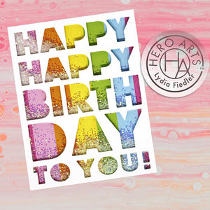 Hero Arts Thank You or Happy Birthday Message Cover Plate