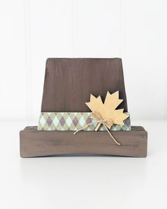 Foundations Decor Thanksgiving Pilgrim Hat with Paper Precut