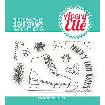 Avery Elle Holiday Ice Skate Stamp and Die
