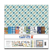 Load image into Gallery viewer, Fancy Pants Lake Life Collection Kit, 6x8, Enamel Dots, Wood Pieces, Ephemera
