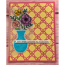 Load image into Gallery viewer, Pink &amp; Main Dies- Fancy Lattice Cover Die, Stitched Slimline, Reverse Scallop Rectangle, Stitched Rectangle, Zig Zag Circle, Notched Corner Die
