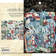 Load image into Gallery viewer, Graphic 45 Let It Snow Collection, Journaling Cards, Ephemera, Chipbard, Paper Pad
