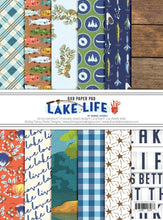 Load image into Gallery viewer, Fancy Pants Lake Life Collection Kit, 6x8, Enamel Dots, Wood Pieces, Ephemera
