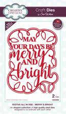 Creative Expression Merry & Bright Christmas Die