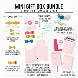 Concord & 9th Mini Gift Box Stamp & Die Set