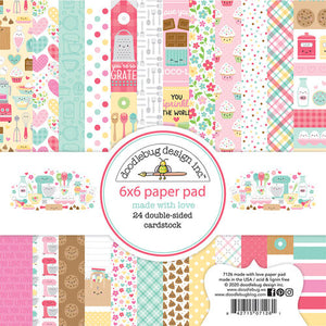 Doodlebug Made With Love Collection- Baked with Love Shape Sprinkles, 6x6, Doodlepops