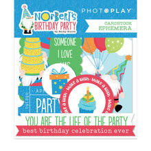 Load image into Gallery viewer, Photoplay Norbert&#39;s Birthday Party- 12 x 12 Collection Pack, Elements Paper, Ephemera
