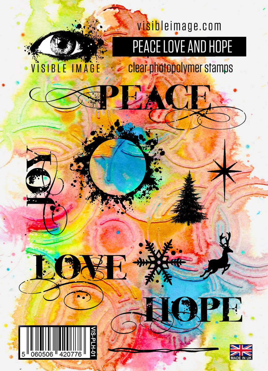 Visible Image Peace Love and Hope Stamp Set