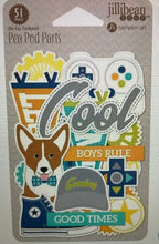 Load image into Gallery viewer, Jillibean Soup 2 Cool for School 12 x 12 Collection Pack, Puffy Stickers, Pea Pod Parts
