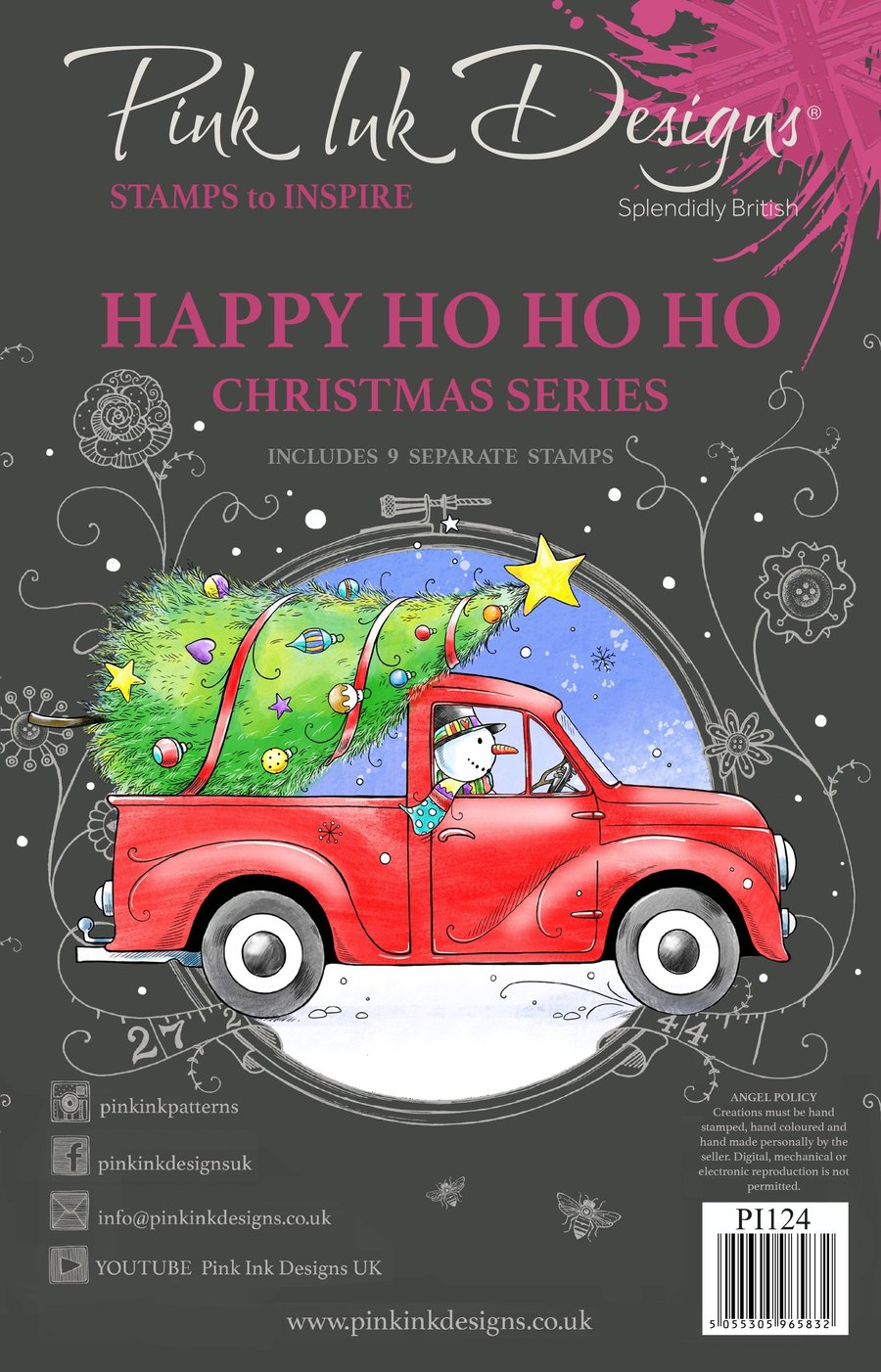 Pink Ink Designs Christmas Hey Mr Snowman, Happy Ho Ho Ho Truck