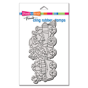 Stampendous Christmas Mini Slim Line- Snow Gnomes, Santas Train, Couple Hug, Magical Snowman, Tree Cottage, Snow Gnomes, Winter Wonderland Banner, Snowflake  Spin Background, Envelope And Gift Card Holder