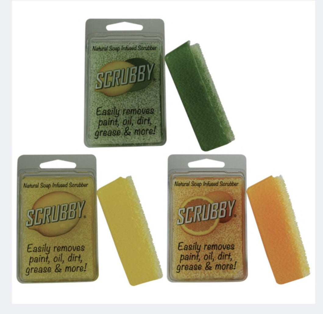 Set of 3 SCRUBBIES- Orange, Lemon & Lime Hand Soap Cleaner Scrubby