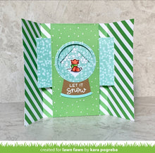 Load image into Gallery viewer, Lawn Fawn Snow Globe Scene Stamp and Die Combo,  Shutter Card Snow Globe Add-On
