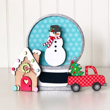 Load image into Gallery viewer, FOUNDATIONS DECOR- Snowglobe, Noel, Joy, Banners, Truck, Gingerbread House, Gingerbread Man, Believe, Santa, 25, Joy, Pilgrim Hat
