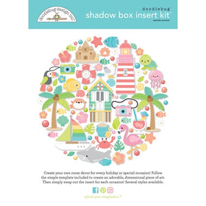 Doodlebug Seaside Summer Paper, Stickers, Icons, Doodle Pops, Puffy, Chit Chat, Shadowbox
