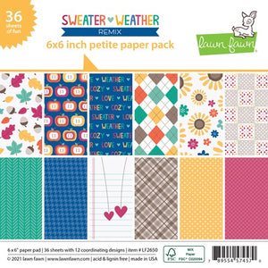 LAWN FAWN Paper- Sweater Weather, All the Dots, Let it Shine Starry Night, Knit Picky, Flower Market, Let it Shine Snowflakes