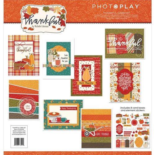Photoplay THANKFUL 12x12 Collection Kit, Card Kit, 6x6 and Ephemera